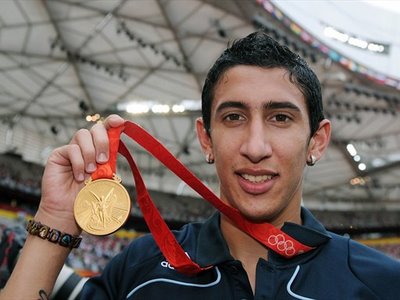 Young Argentine winger Angel Di Maria
